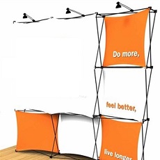 Colagem pop up display stands