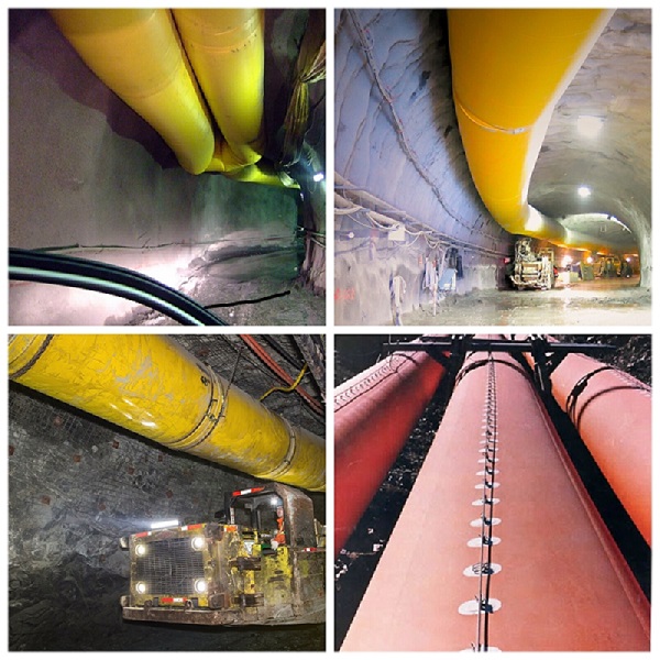 Flexible Ventilation Ducting for Tunnel