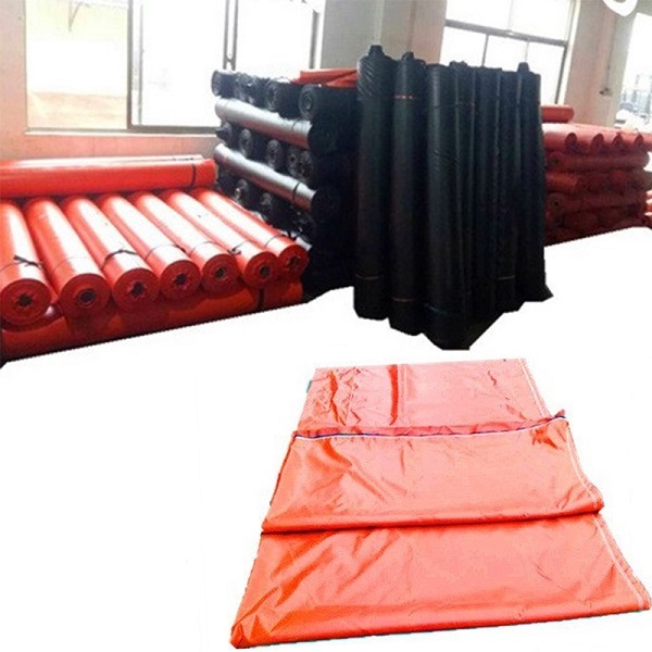 Forced-air ventilating ducts tarpaulin