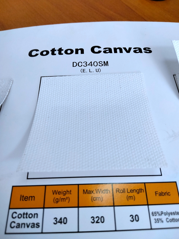 El material de cotton canvas tela algodon