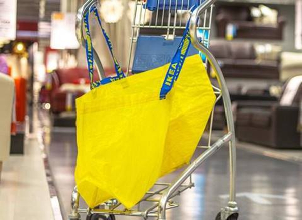 Lona para bolsas de compras grandes con requisitos de reciclaje ecologicos