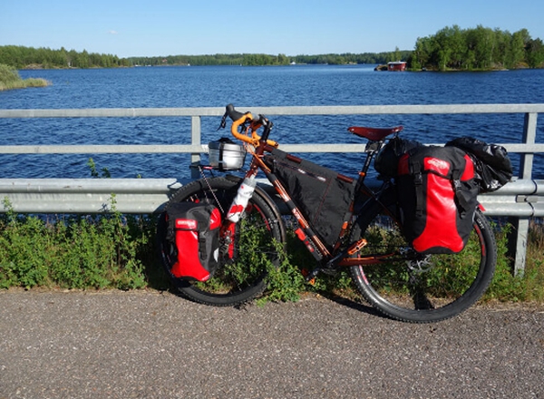 Lona ecologica para alforja de bicicleta