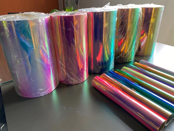 Impresionante vinilo holográfico arcoiris para multiusos