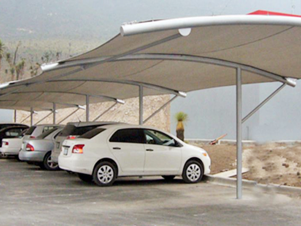 Textile architectural PVDF pour stores de parking