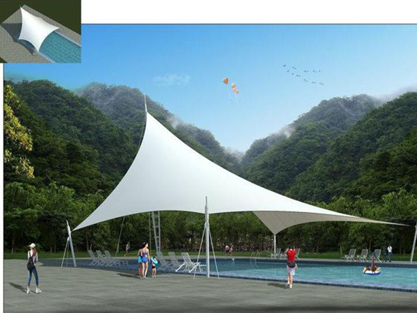 Membranes pour stores ou parasols pour piscines